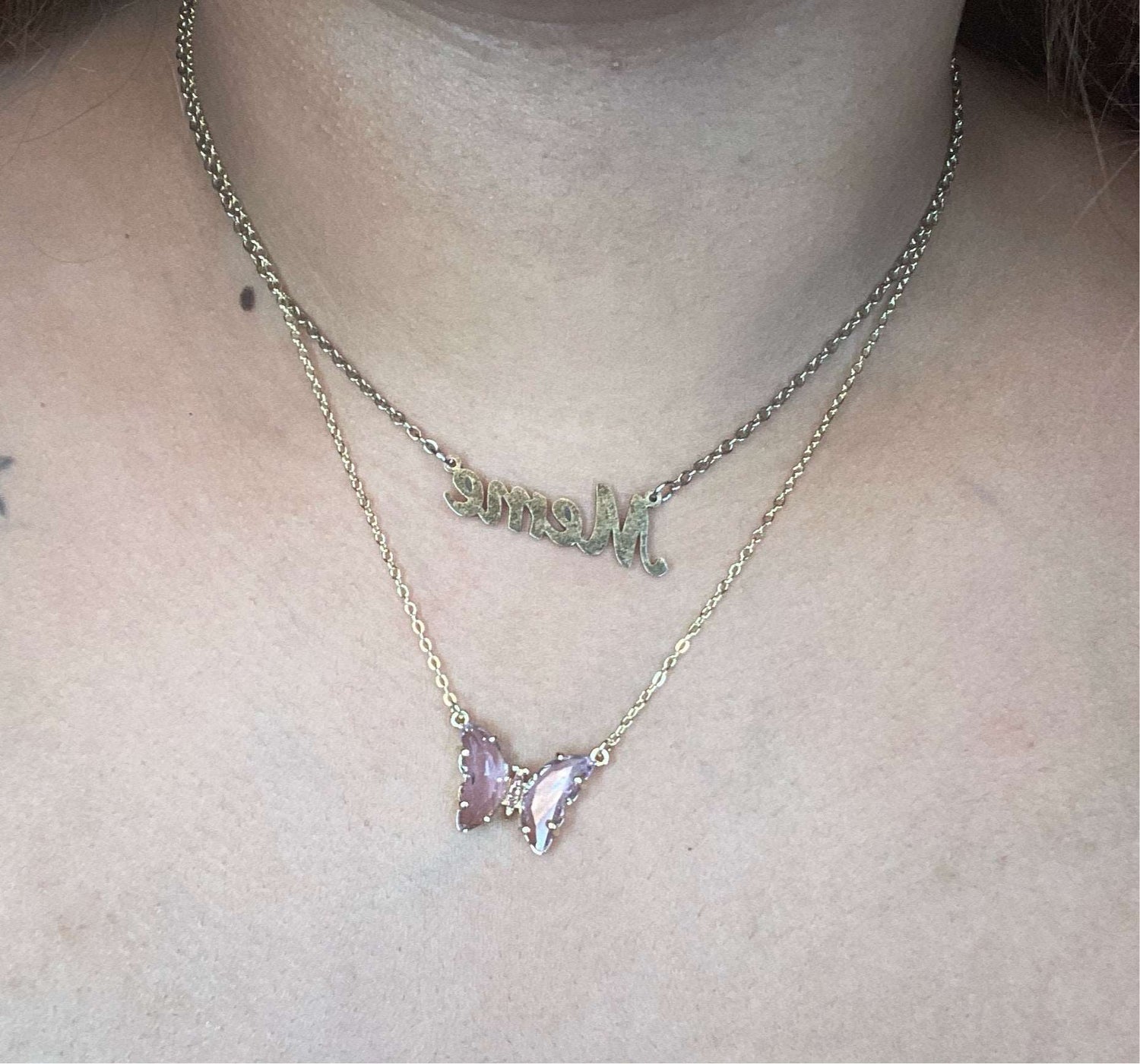 Butterfly necklace - Slayed by Meme