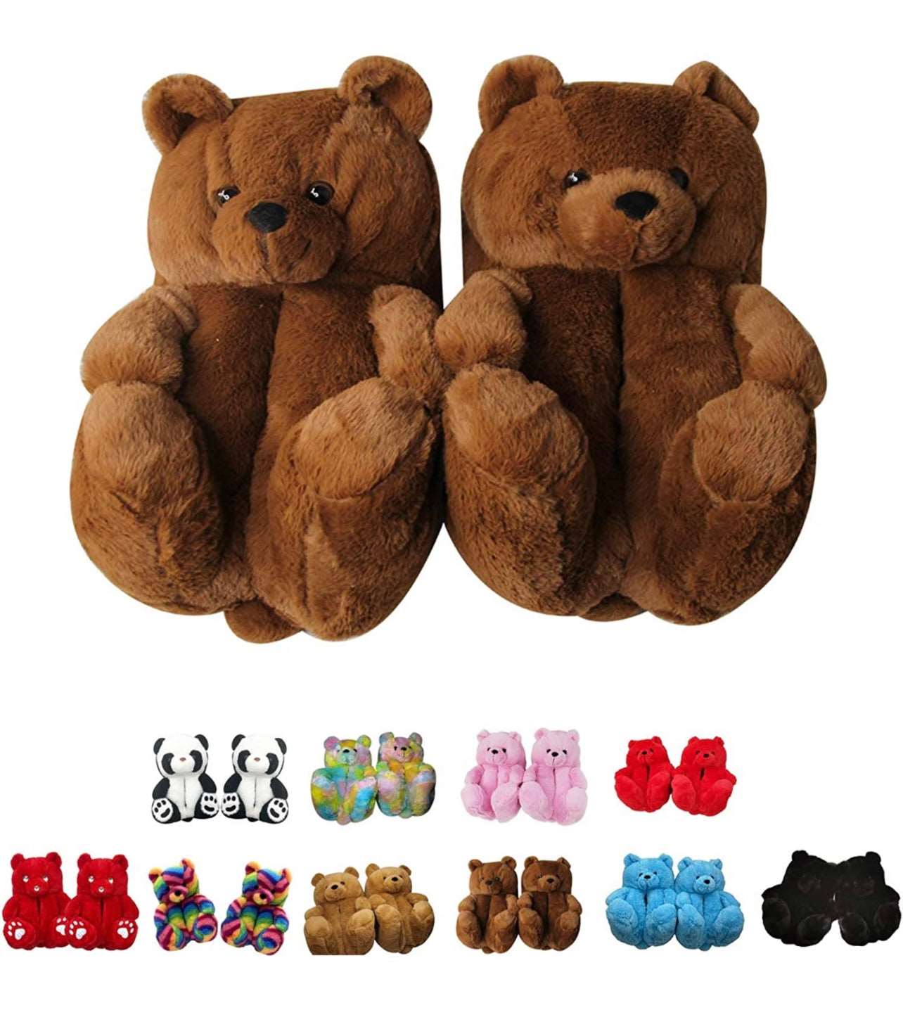 Teddy bear slippers - Slayed by Meme
